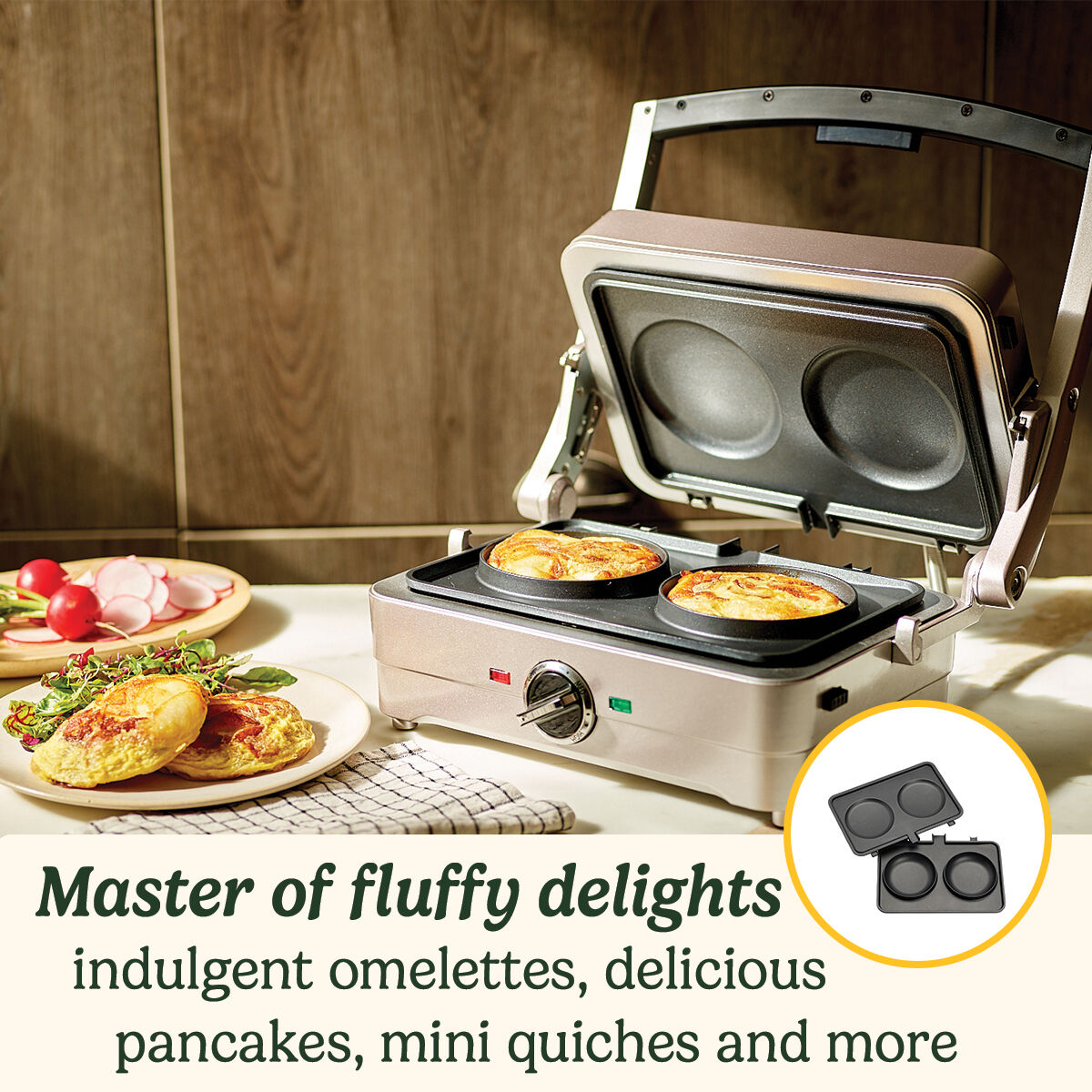 View of 2 in 1 Waffle & Pancake Maker | WAF2U | Cuisinart